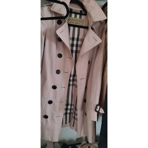 burberry sandringham trench coat ice pink